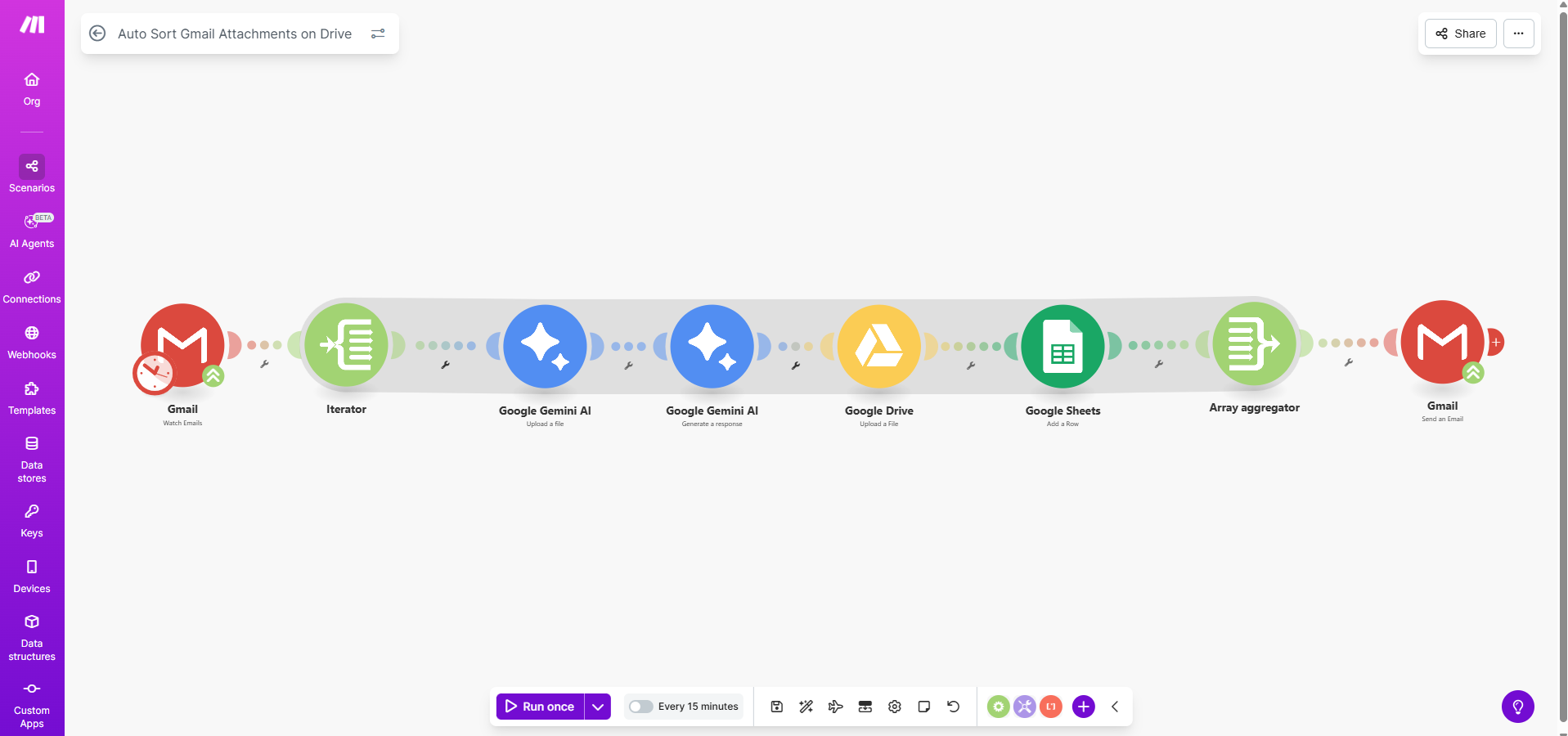 Auto Sort Gmail Attachments on Google Drive